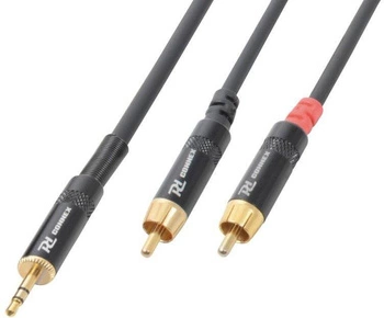 Kabel mini Jack 3,5 Stereo- 2x Cinch RCA męski 1,5m
