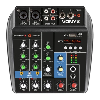 Mikser audio analogowy VMM100 z USB/BT Vonyx