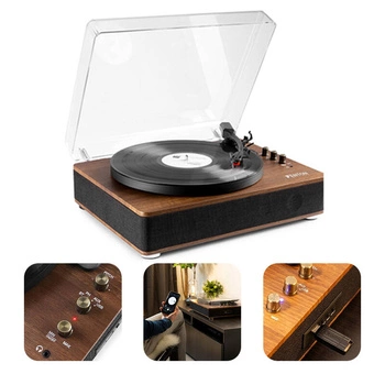 Gramofon RP162  Fenton retro z Bluetooth, głośnikami i funkcją nagrywania MP3
