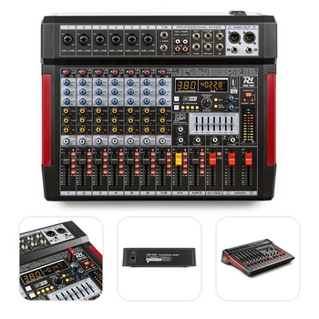 Mikser sceniczny 8-kanałowy PDM-T804 DSP/MP3 Power Dynamics
