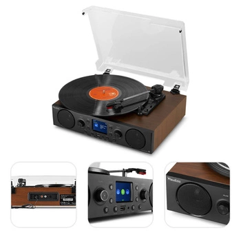 Gramofon Tulsa Audizio BT Radio DAB+ FM+ winyl gratis