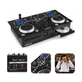 Podwójny odtwarzacz CD/MP3/USB/Bluetooth Vonyx CDJ500