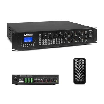 100V 6-strefowy wzmacniacz matrycowy 6x 60W PRM606 Power Dynamics