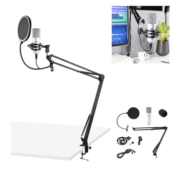 Zestaw mikrofonowy studyjny CMS300S tytan USB