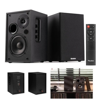 Zestaw aktywnych głośników półkowych KS02 80W BT czarne Audizio