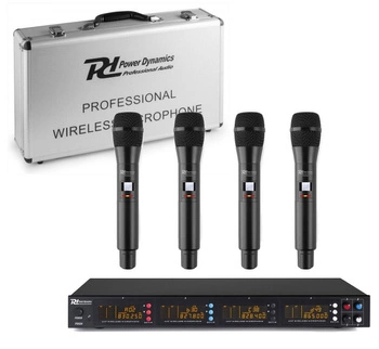 Zestaw mikrofonów bezprzewodowych Power Dynamics PD504H