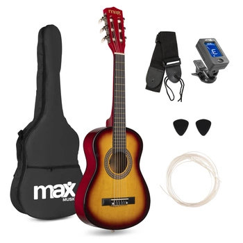 Gitara klasyczna 1/4 dla dziecka sunburst SoloArt Max+ akcesoria