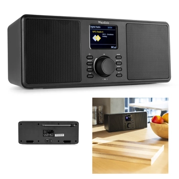 Stereofoniczne radio Monza 102.420  Audizio DAB+ czarne