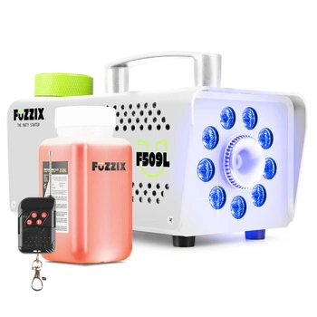 Wytwornica dymu F509LW z efektem LED RGB biała Fuzzix+ płyn gratis
