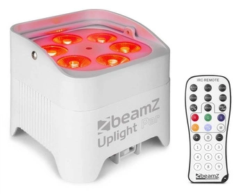 Oświetlacz Bateryjny LED BBP96SW  Uplight Par 6x12W RGBWA-UV z bezprzewodowym DMX - BIAŁY