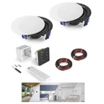 Wzmacniacz audio do montażu w ścianie z 2 głośnikami sufitowymi Powerline A50B