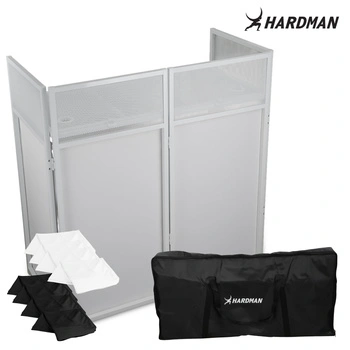Stół parawan Stand DJ DTS3 biały Hardman pokrowiec/ lycra biała i czarna