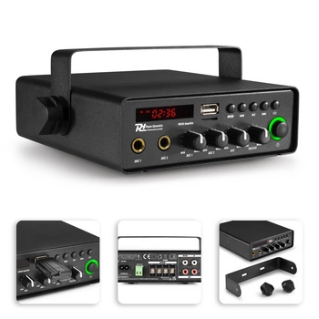 Wzmacniacz mobilny 30W 12V/220V Power Dynamics