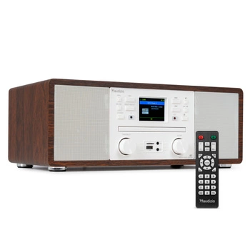 Radio internetowe Avola CD/BT/DAB+/WIFI ciemne drewno Audizio
