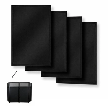 Materiał lycra do stołu DJ DTS3 - czarny/ 4szt