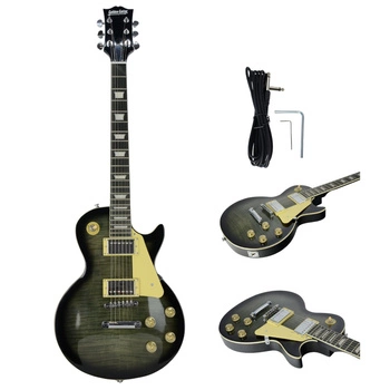 Gitara elektryczna -Golden Guitar GLP-9 Szaro-zielony