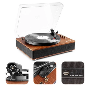 Gramofon HQ RP162D BT Ciemne drewno Fenton