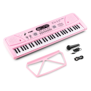 Keyboard 61 klawiszy KD61 różowy z akumulatorem Max