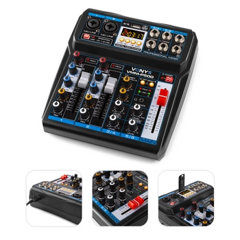 Mikser 4-kanałowy DSP USB MP3 BT Vonyx VMM-P500