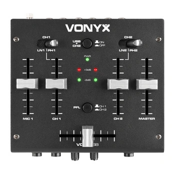 Mikser 3-kanałowy USB VDJ2USB  Vonyx