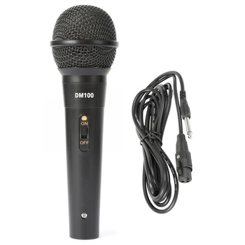 Fenton DM100 czarny mikrofon dynamiczny do karaoke i DJ-ów m.in.
