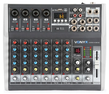 Mikser 8 kanałowy Vonyx VMM-K802 - DSP