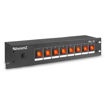 Listwa panel przełącznikowy BeamZ  PS08S  DJ - 8-kanałowy- Schuko
