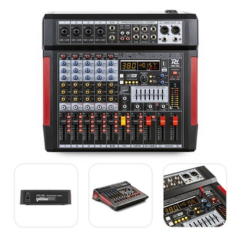 Mikser sceniczny 6-kanałowy PDM-T604  DSP/MP3 Power Dynamics