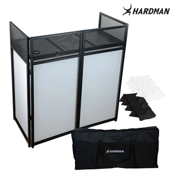 Stół/ parawan DJ  stand DTS3 czarny Hardman+ pokrowiec/ lycra biała i czarna