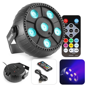 Reflektor Party Par bateryjny 6X 2W RGB Beamz