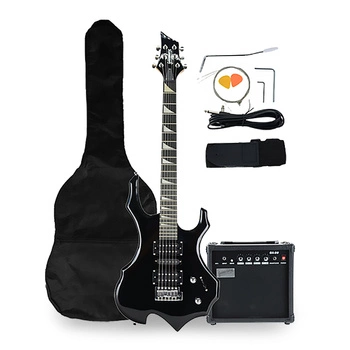Gitara elektryczna - kompletny zestaw -Golden Guitar RFL-5 Czarny