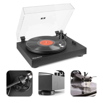 Gramofon RP340  Audizio HIFI HQ czarny z wkładką Audio Technica AT-3600L