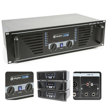 Wzmacniacz mocy PA 2x 500W SKY-1000 czarny