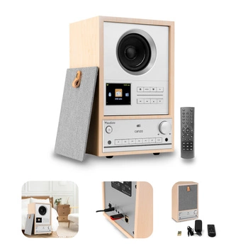 Radio internetowe DAB+/FM BT WIFI Canzo Audizio jasne drewno