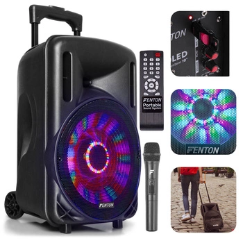 Kolumna mobilna z mikrofonem Fenton FT10LED 10 " 450W bluetooth