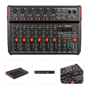 Mikser muzyczny 10-kanałowy REC BT DSP USB VM-KG10 Vonyx