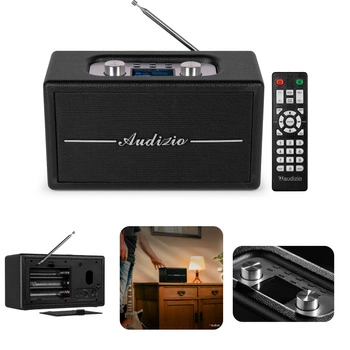 Radio retro DAB FM BT Tune60 Audizio czarne