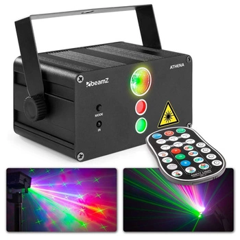 Laser Athena RG Gobo z baterią Beamz