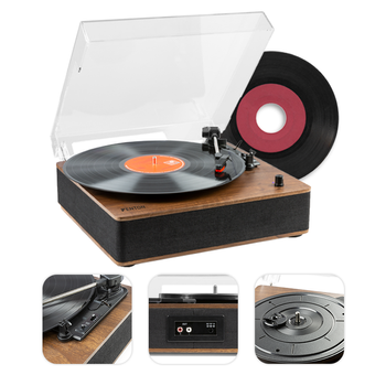 Gramofon RP161 Fenton HQ BT brązowy+ winyl gratis