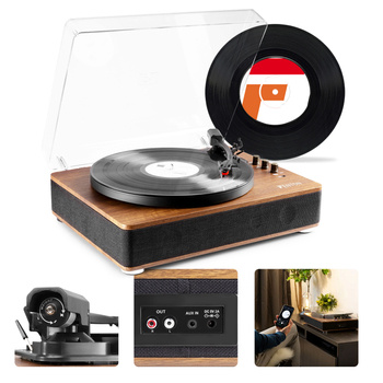 Gramofon RP162  Fenton retro z Bluetooth, głośnikami i funkcją nagrywania MP3