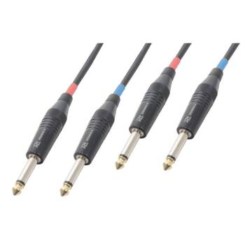 Kabel Vonyx 2x Jack 6,3 mm x 2x Jack 6,3 mm - 5 m