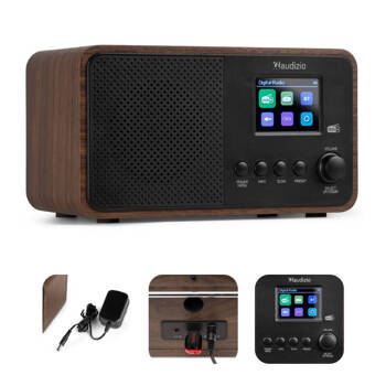 Radio cyfrowe DAB+ FM Avio czarne Audizio