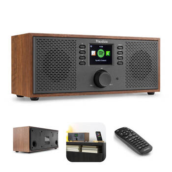 Radio internetowe Rimini Audizio 102.432 Stereo WiFi czarne